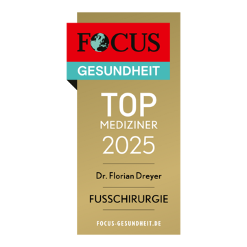 Artemed Klinikum München Süd FOCUS Siegel 2025 Top-Mediziner Dreyer Fusschirurgie