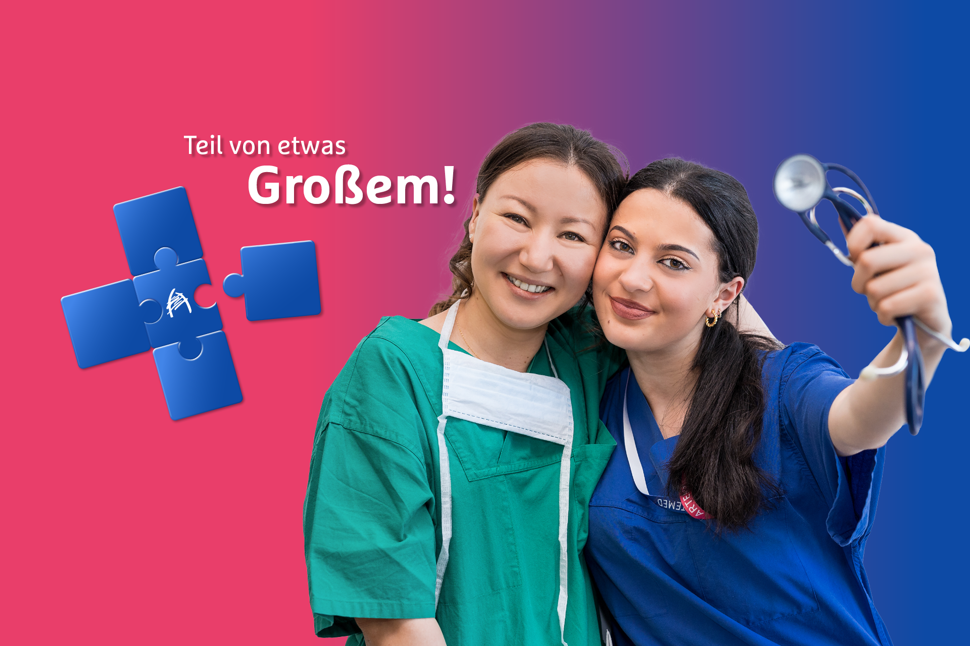 Auszubildende als Teil von etwas Großem