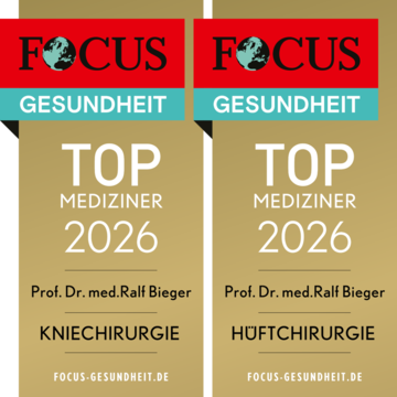 Artemed Klinikum München Süd FOCUS Siegel 2026 Top-Mediziner Bieger Kniechirurgie und Hüftchirurgie