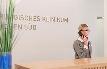 Empfangsbild Artemed Klinikum München Süd