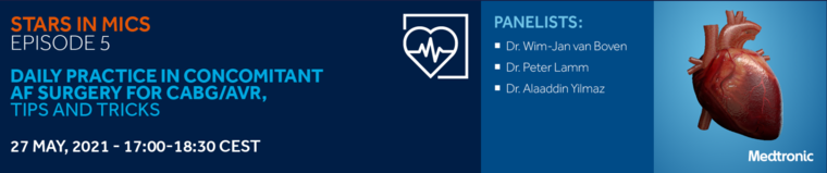 Webinar Banner medtronic daily practice in concomitant af surgery for cabg avr