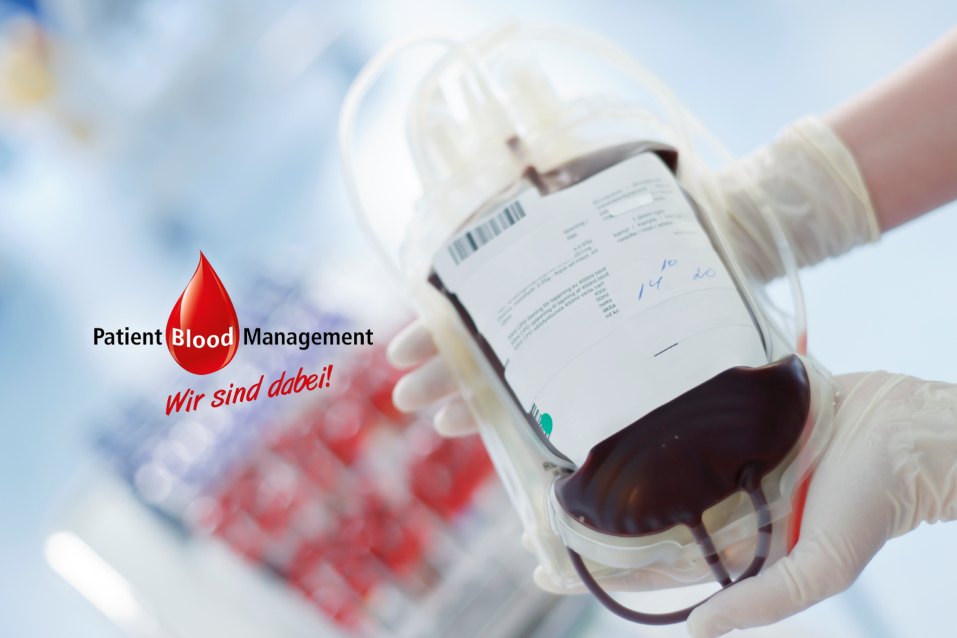 Hintergrundbild mit Blutransfusion