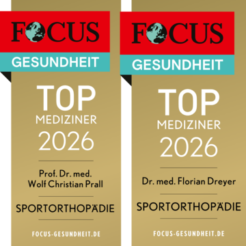 Artemed Klinikum München Süd FOCUS Siegel 2026 Top Mediziner Prall und Dreyer Sportorthopädie